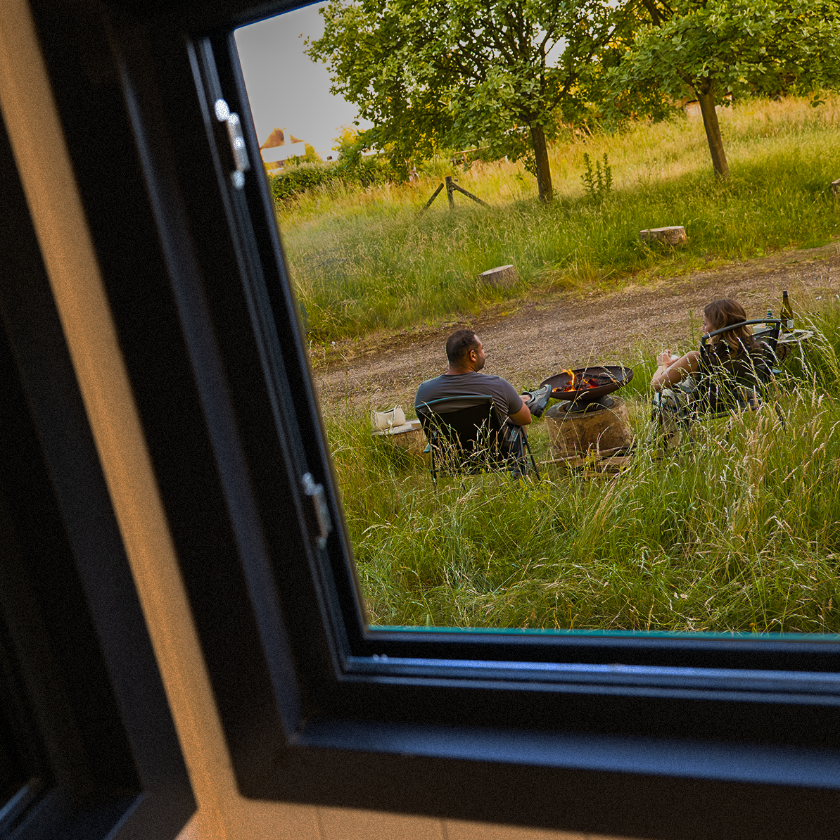 Tiny House Pro — firepit view